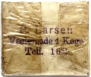 P. Larsen, Køge, frimærkepenge