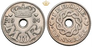 1 krone 1984, prøvemønt