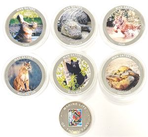 100-1000 shillings 2002-2010, Man eaters and Marine life of the oceans. (7)