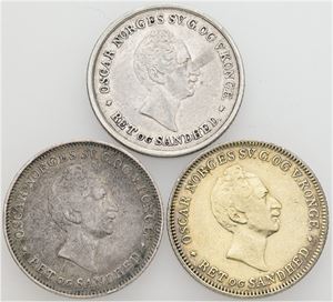 24 skilling 1848, 1850, 1852. (3)