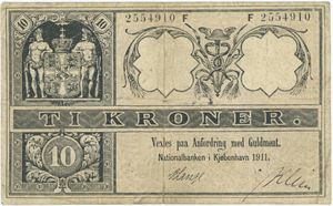 10 kroner 1911 F