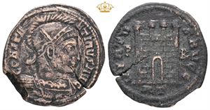 Follis, ca. 320, campgate