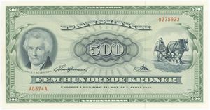 500 kroner 1967 A0, nr. 9275922