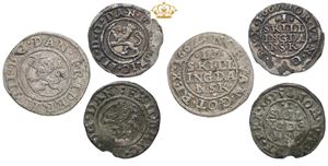 Skilling 1655, 1667; 2 skilling 1667. (3)