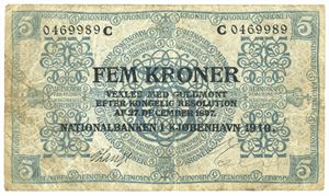 5 kroner 1910 C