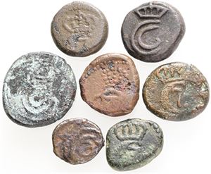 Samling kas, alle forskellige. (7)