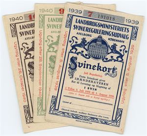 Svinekort, 1939-1940. (6)