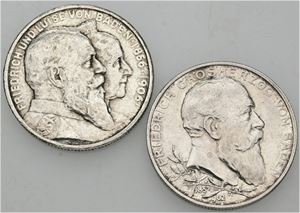 2 Mark 1902, 1906. (2)