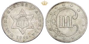 3 Cents 1851