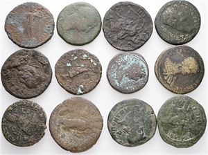 Coll. Ag, misc. types and dates. (12)