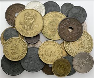 Samling årgangsmønter. (25)