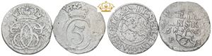 2 skilling 1685, 1695. (2)