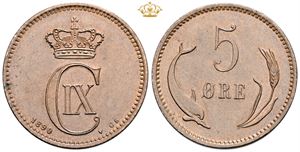 5 øre 1890