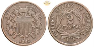 2 cents 1864