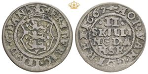 2 skilling 1667