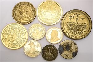 Samling medaljer inkl. Ag.