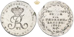 1/6 rigsdaler 1808 - 'offermark'.