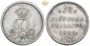 32 rigsbankskilling 1820 IFF