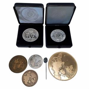 Dansk Møntsamlerunion, inkl. 4 stk. Ag. (7)