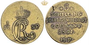 1/12 speciedaler 1801 - samtidig forfalskning