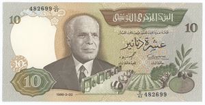 10 Dinars 1986
