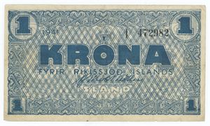 1 Króna 1941, no. 472982