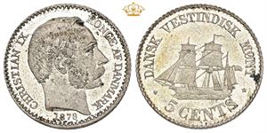 5 Cents 1878 - Pragteksemplar