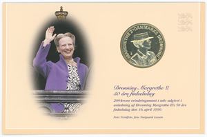 200 kroner 1990, Dronning Margrethes 50 års fødselsdag