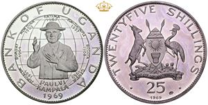 25 shillings 1969 - in original folder