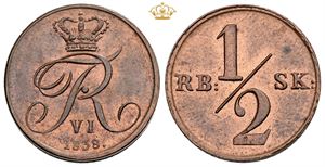 1/2 rigsbankskilling 1838