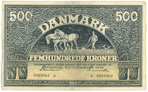 500 kroner 1939 A