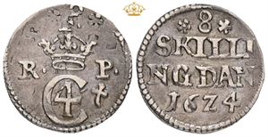 8 skilling 1624, fejlmønt