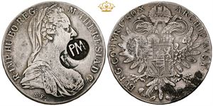 Taler 1780 S.F. - Countermarked