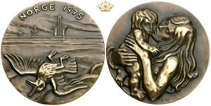 Norges medaljen, 1975 - i original æske