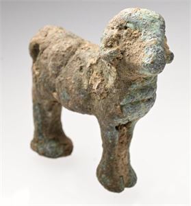 Romersk bronzestatuette, Vædder, 33,5x33x12x5 mm