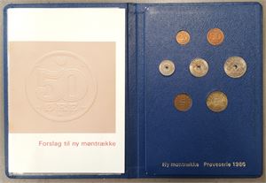 Prøvemønter 1986. (7)