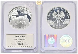 20 Zlotys 2007. Grey Seal