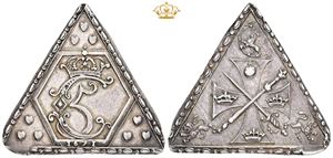 1/6 speciedaler 1671 - kastemønt til kongens salving