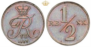 1/2 rigsbankskilling 1838