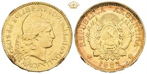 5 Pesos / Argentino 1883