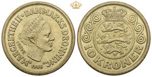 10 kroner 1986, prøvemønt