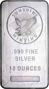 Sunshine Minting, 10 oz, fine silver.