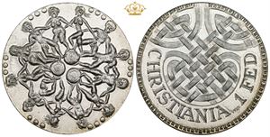 1 Fed 1985 "Dansemønten", sølv