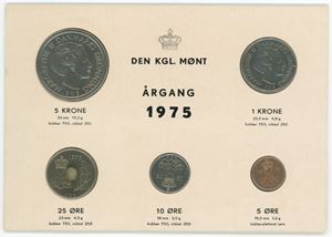 Den Kgl. Mønt, møntsæt 1975