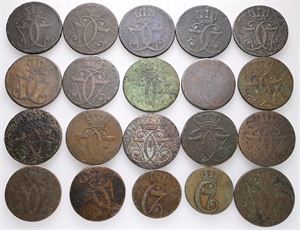 Samling 1/2 og 1 skilling 1771