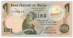 1 Lira 1967, 1979 ND Issue