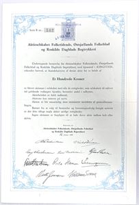 Aktieselskabet Folketidende, Østsjællands Folkeblad og Roskilde Dagblads Bogtryk