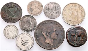 Ceylon, 1/24 Rixdollar 1803, and others. (9)