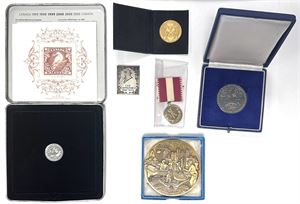 Collection medals etc. incl. Ag. (6)