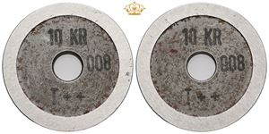 Formentlig forlæg til eller en standard af 10 kroner 1979-1988